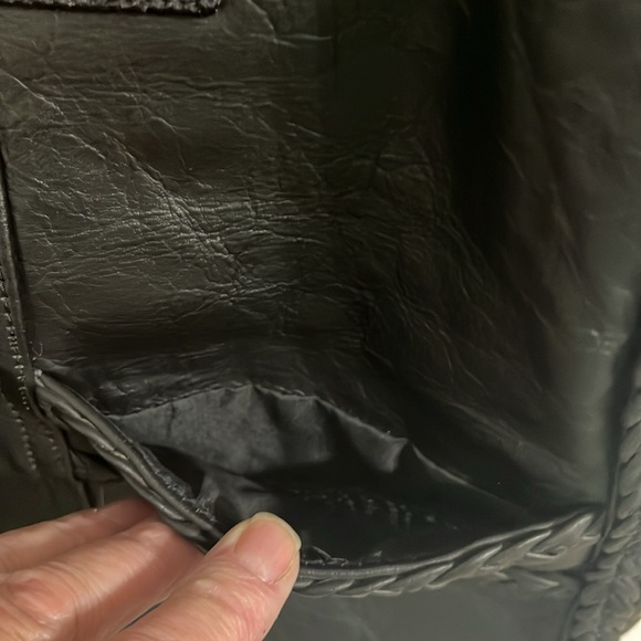 Vintage Unik leather vest with patches and two front pockets - Picture 4 of 6